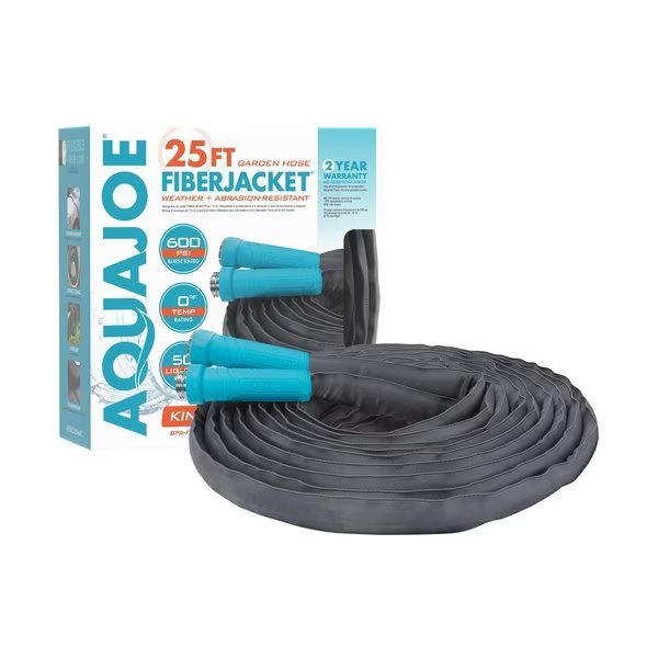 Aqua Joe Superlight Fiberjacket Max Garden Hose, Snow Joe, Mfr#: AJFJH25-58-MAX